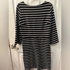 Old Navy Black and White Striped Dress